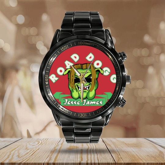 Discover Road Dogg DX Jesse James Calendar Steel Band Watch