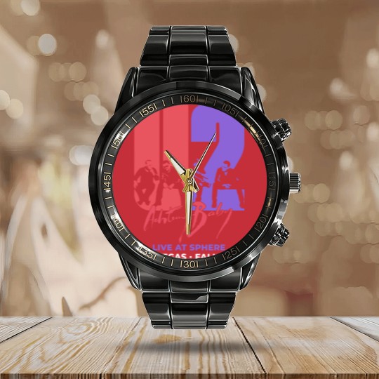 Discover Las Vegas U2 Ultraviolet Sphere 2023, U2 Graphic music Calendar Steel Band Watch