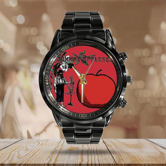 Discover Johnny Appleseed Colour Calendar Steel Band Watch