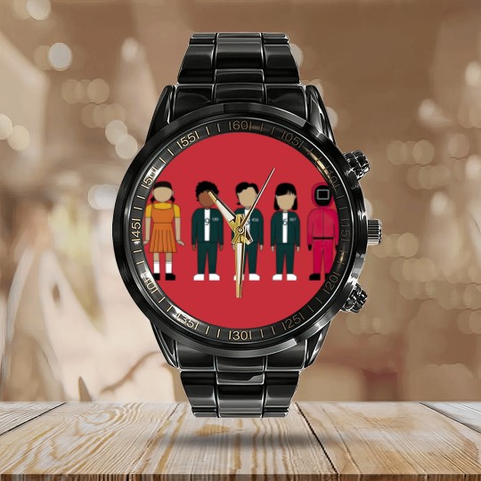 Discover Squid Cosplay - Squid Cosplay - Calendar Steel Band Watch