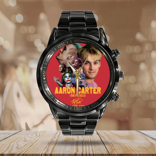Discover Aaron Carter Calendar Steel Band Watch