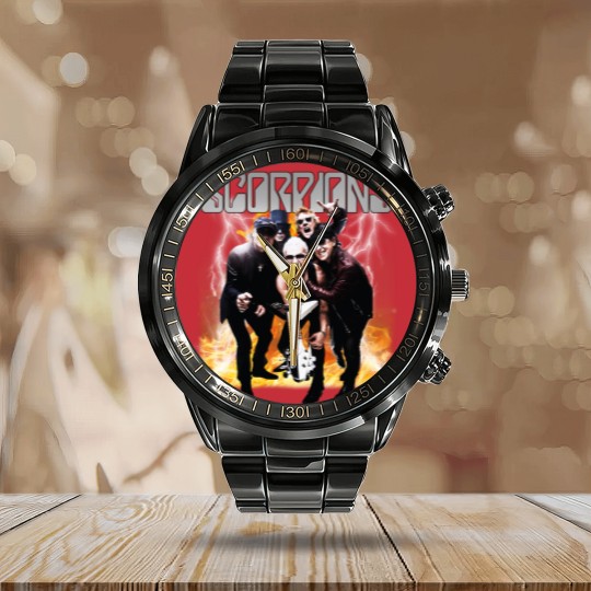 Discover Scorpions Rock Believer World Tour 2023  Calendar Steel Band Watch
