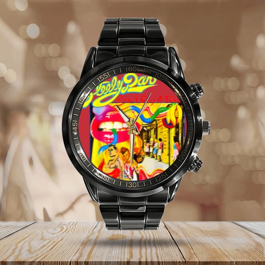 Discover Retro Steely Distressed Arts Dan Rock Music For Fan Calendar Steel Band Watch