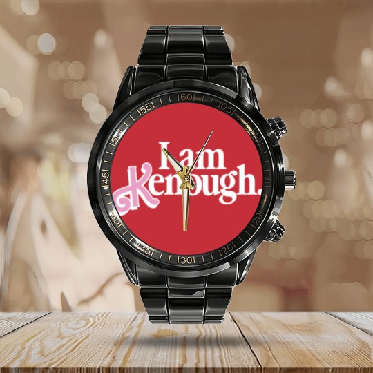 Discover I Am Kenough Calendar Steel Band Watch Barbie Movie Calendar Steel Band Watch