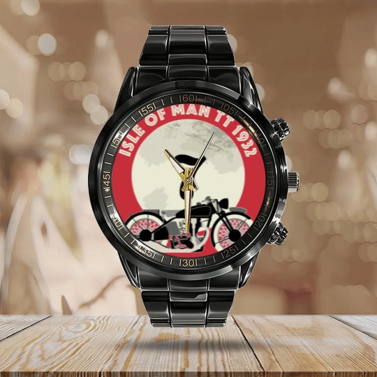 Discover Isle Of Man Tt Racing Calendar Steel Band Watch