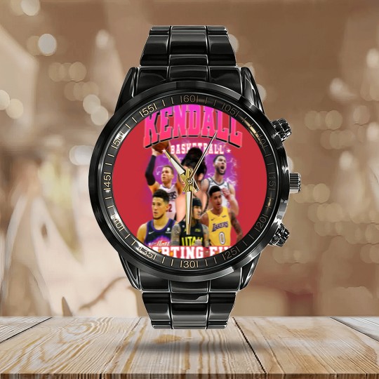 Discover 90s Vintage Kendall Starting Five Calendar Steel Band Watch Loahaddian Kendall Jenner Team Calendar Steel Band Watch