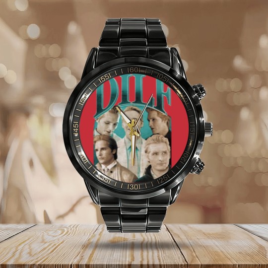Discover Carlisle Cullen Vintage Retro 90's Calendar Steel Band Watch - The Original DILF Calendar Steel Band Watch