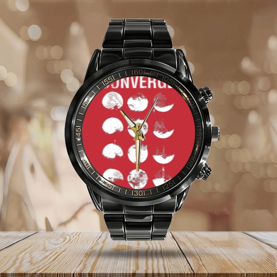 Discover Converge Calendar Steel Band Watch