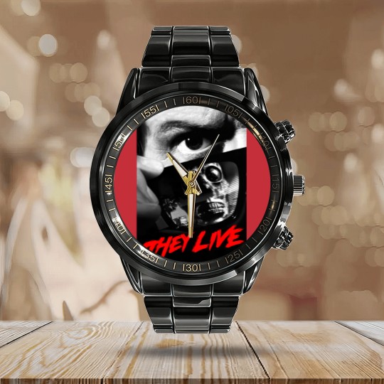 Discover They Live - John Carpenter - Rowdy Roddy Piper Calendar Steel Band Watch