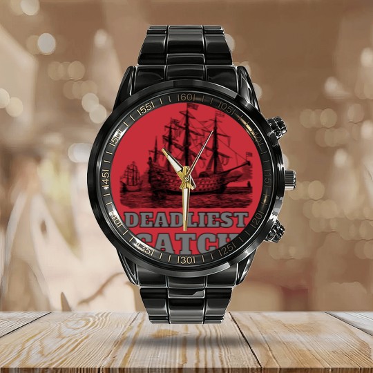 Discover time bandit fvliest catch Calendar Steel Band Watch