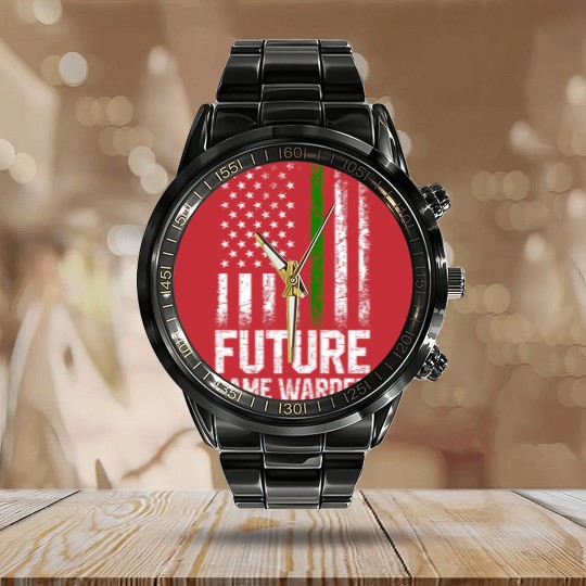 Discover Future Game Warden, game warden Calendar Steel Band Watch