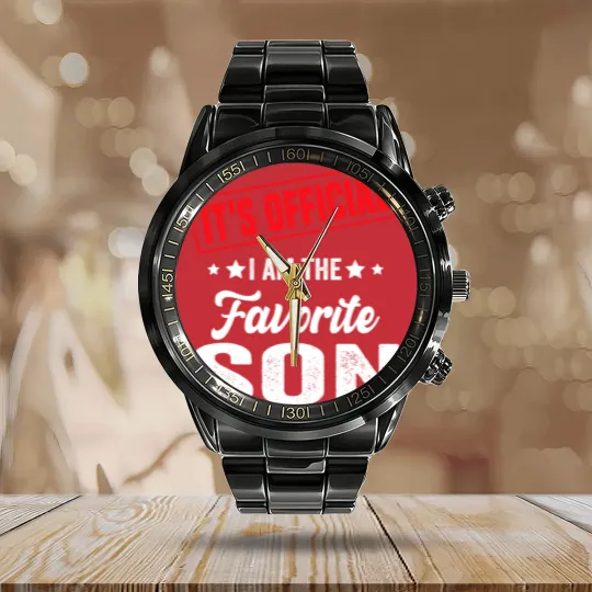 Discover Its  Im The Favorite Son Calendar Steel Band Watch