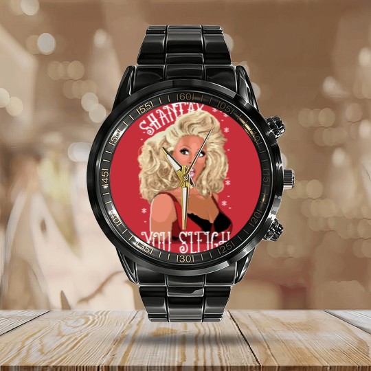 Discover Shantay You Sleigh Christmas Jumper  Drag Queen Ladies Red Xmas Sweater Calendar Steel Band Watch