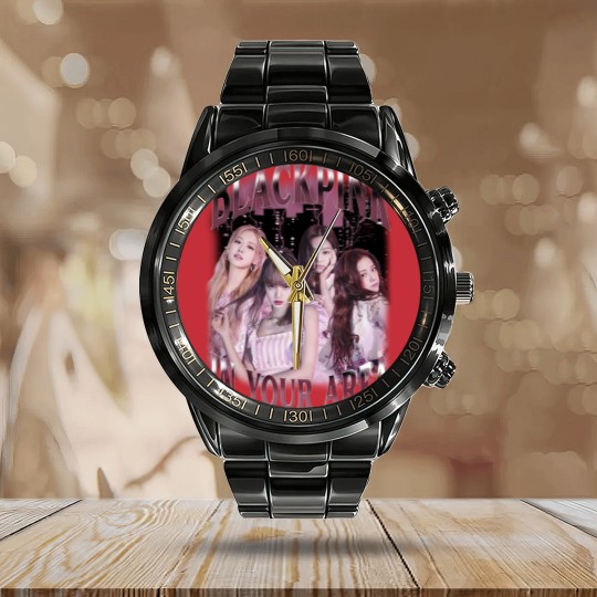 Discover Blackpink Kpop Calendar Steel Band Watch, Blackpink 90s Retro Bootleg Calendar Steel Band Watch