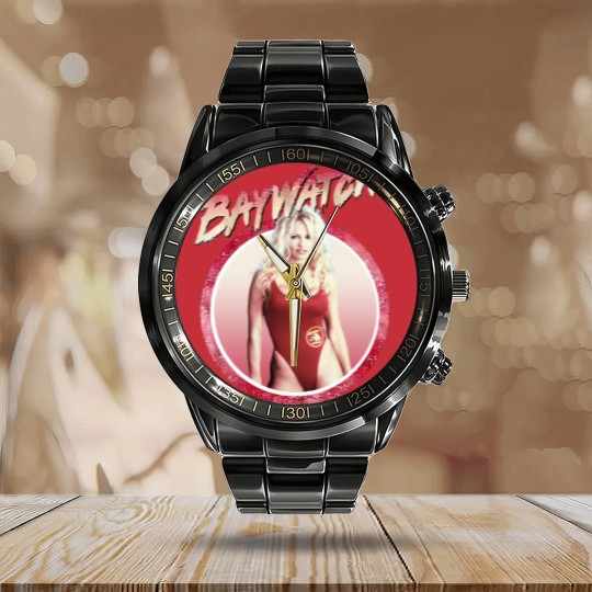 Discover Baywatch Vintage Pamela Calendar Steel Band Watch