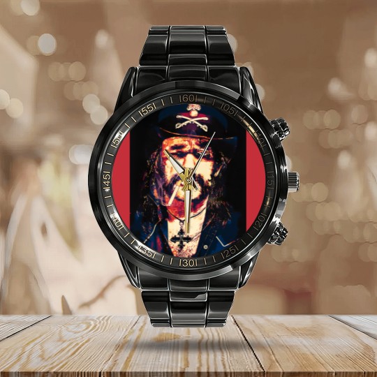 Discover Lemmy Kilmister! Art | Essential Calendar Steel Band Watch