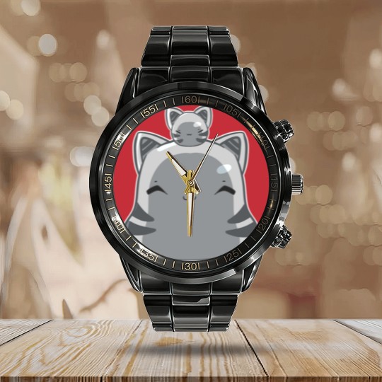 Discover Tabby largo and slime Calendar Steel Band Watch