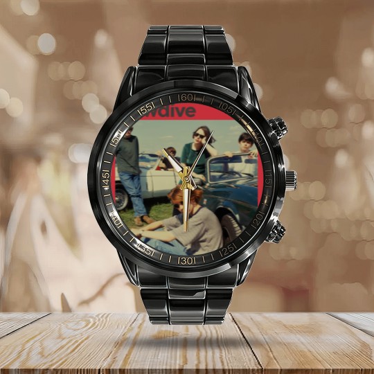 Discover 90s Slowdive Band Calendar Steel Band Watch, Slowdive Calendar Steel Band Watch