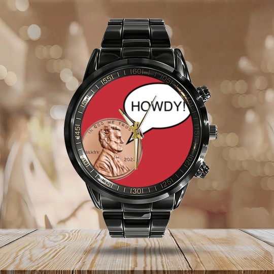 Discover RYAN TRAHAN, Penny Howdy Calendar Steel Band Watch