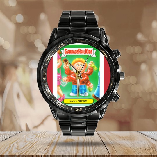 Discover Garbage Pail Kids Calendar Steel Band Watch