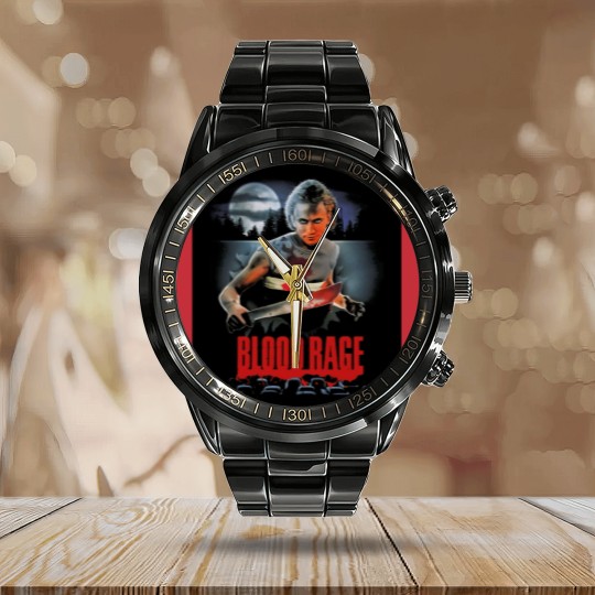 Discover Blood Rage Calendar Steel Band Watch