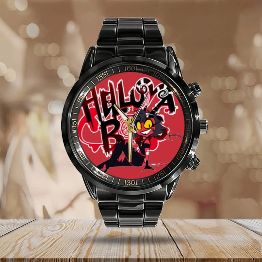 Discover Helluva Boss Millie Calendar Steel Band Watch