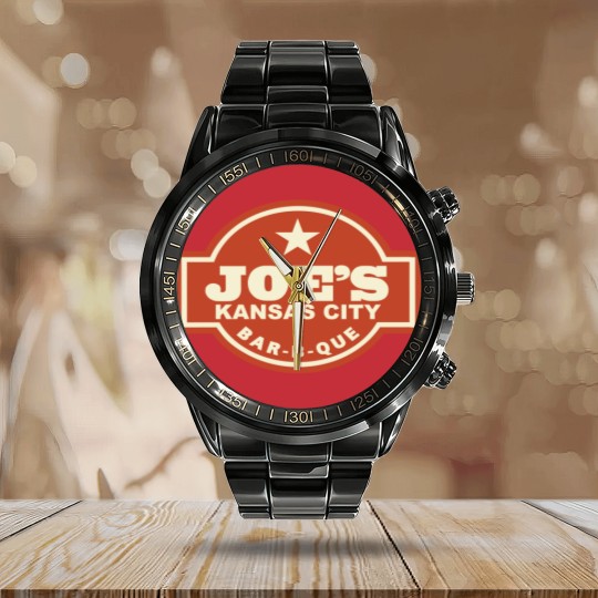 Discover joe city bbq Calendar Steel Band Watch