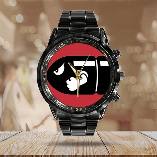 Discover Bullet bill Calendar Steel Band Watch