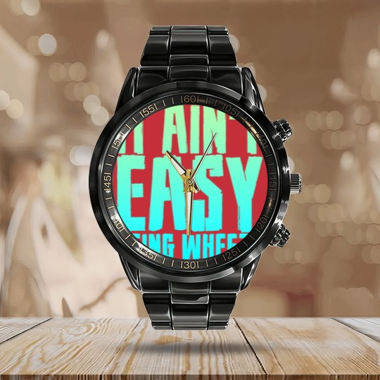 Discover It Ain't Easy Being Wheezy 7 Calendar Steel Band Watch