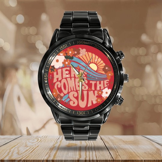 Discover Here Comes The Sun Calendar Steel Band Watch, Here Comes The Sun Vintage Calendar Steel Band Watch