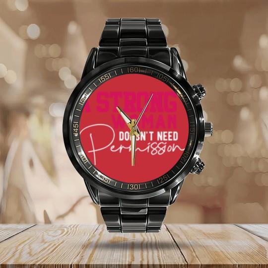 Discover A Strong Woman Calendar Steel Band Watch
