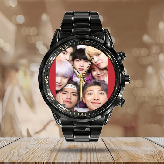 Discover bts  Premium Calendar Steel Band Watch