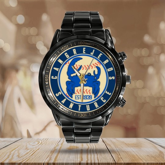 Discover Cangrejeros de Santurce Calendar Steel Band Watch
