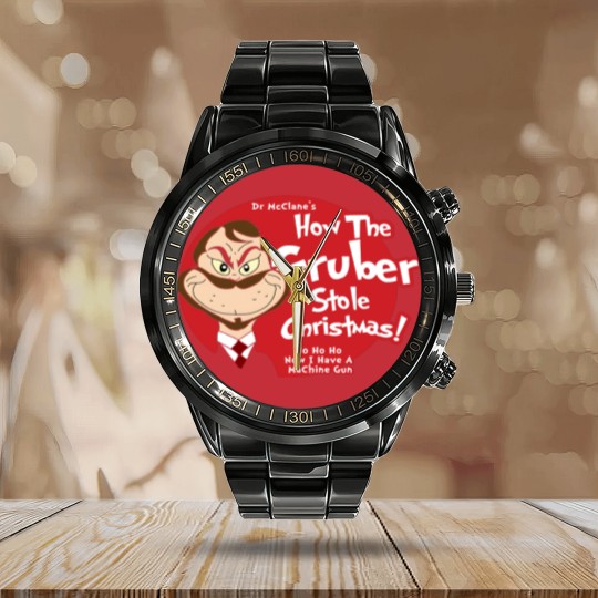 Discover Die hard christmas Calendar Steel Band Watch