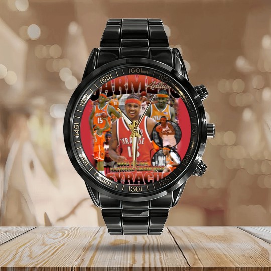 Discover Vintage 90s Graphic Carmelo Anthony Syracuse Calendar Steel Band Watch, Carmelo Anthony Calendar Steel Band Watch