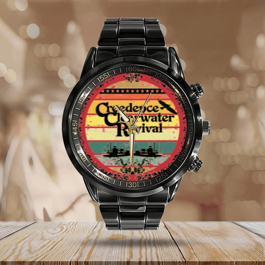 Discover Ccr Creedence Clearwater Revival Calendar Steel Band Watch