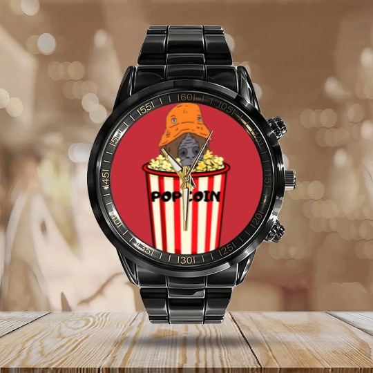 Discover Sassy Popcoin Bucket Active Calendar Steel Band Watch