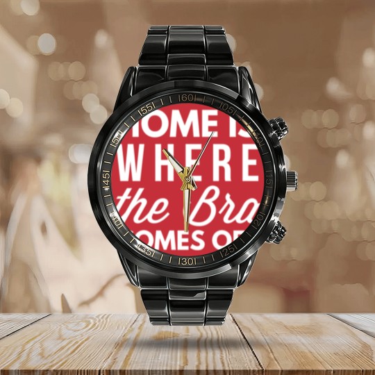 Discover Where the bra comes off Calendar Steel Band Watch