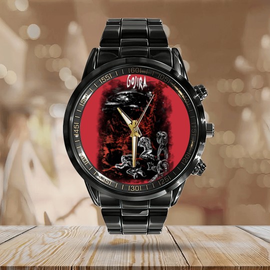 Discover Gojira Calendar Steel Band Watch Vintage Metal Music Calendar Steel Band Watch Calendar Steel Band Watch Clothing Calendar Steel Band Watch Metal Tees