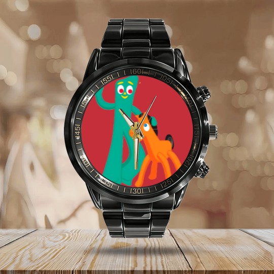 Discover Gumby Pokey Calendar Steel Band Watch
