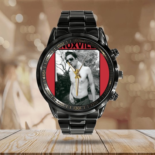 Discover Vintage 90s Johnny Knoxville Jackass Calendar Steel Band Watch