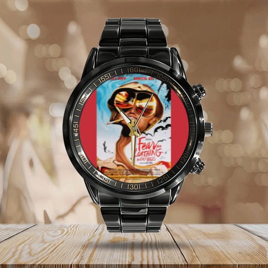 Discover Fear and Loathing in Las Vegas (1998) Movie Calendar Steel Band Watch