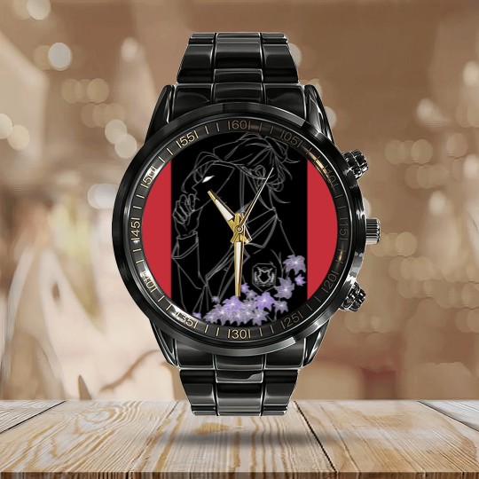 Discover Purple Hyacinth Calendar Steel Band Watch