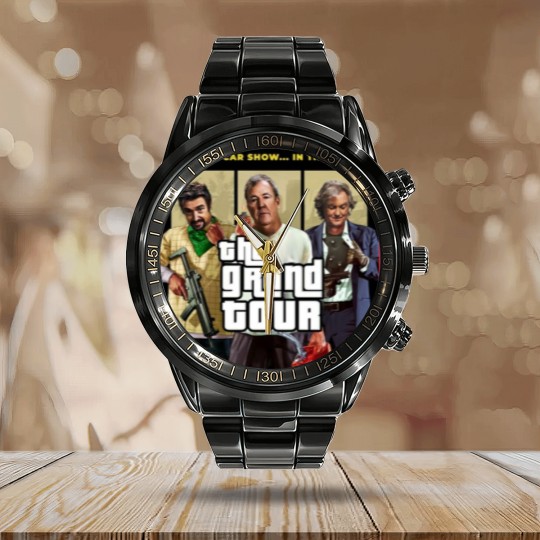 Discover The Grand Tour Merchandise | Active Calendar Steel Band Watch