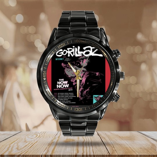 Discover Gorillaz The Now Now Calendar Steel Band Watch Retro Vintage 90s Hip Hop Graphic