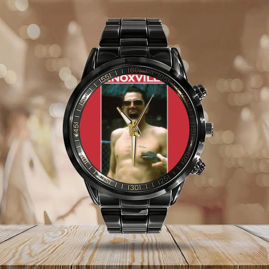 Discover Johnny Knoxville Jackass Movie Calendar Steel Band Watch