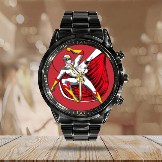 Discover Moonlight Mask-Gekko kamen Calendar Steel Band Watch