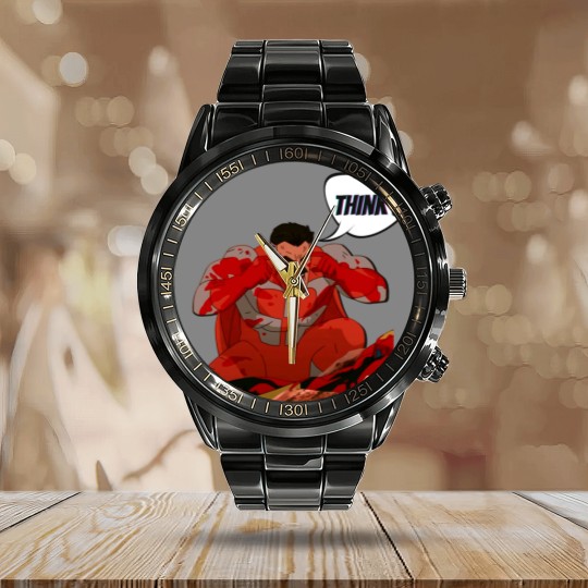 Discover Think Mark  Omni man Calendar Steel Band Watch