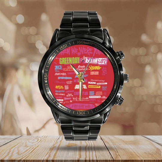 Discover "When We Where Young" Calendar Steel Band Watch
