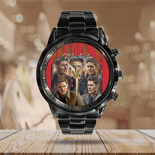 Discover Dean Winchester Vintage Calendar Steel Band Watch, Gift For Women and Man Unisex Calendar Steel Band Watch